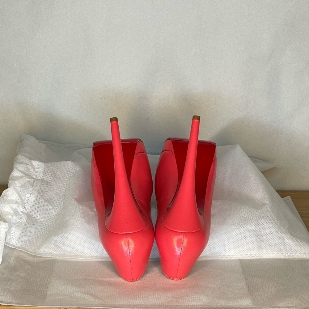 Christian Louboutin Lady Peep peep toe pump 150mm EU37 coral pink Napa kid lthr - Picture 13 of 16